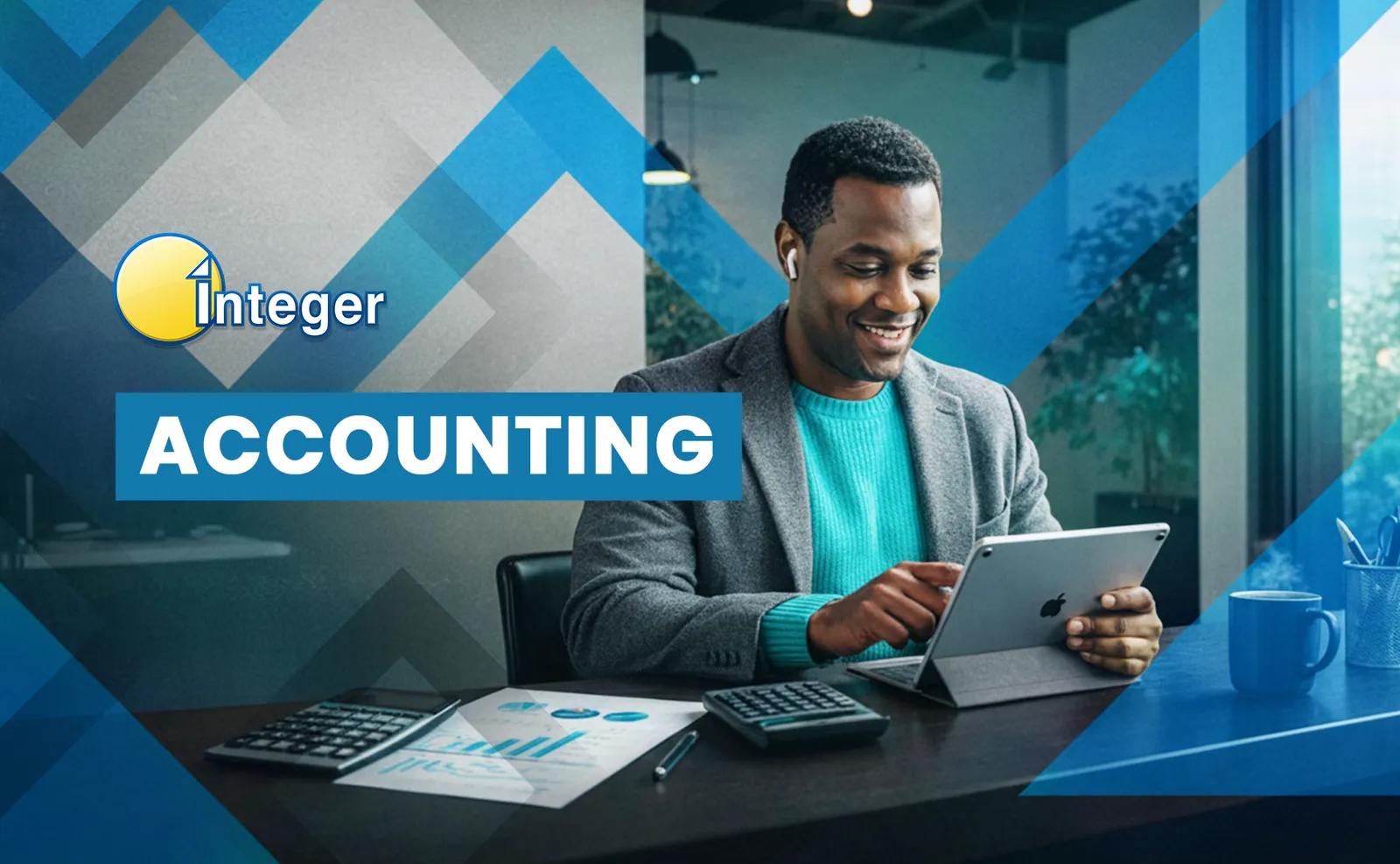 Student studying AAT accounting course with financial documents